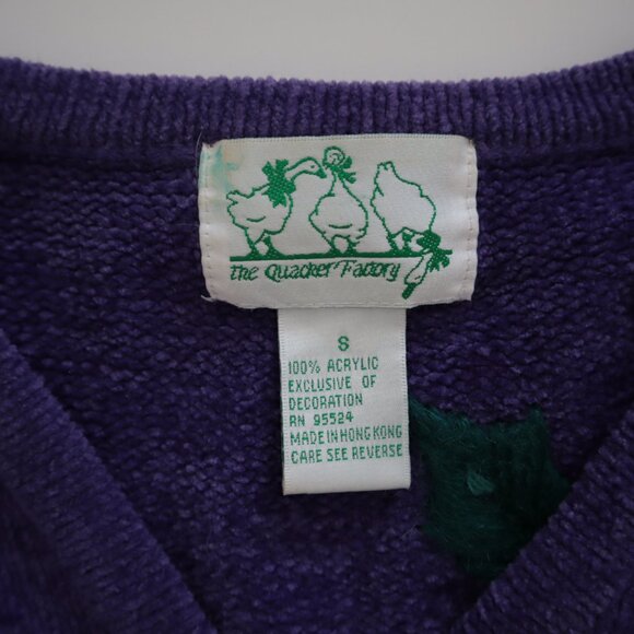 Vintage Quacker Factory Mistletoe Cardigan Sweater | S - Picture 2 of 5